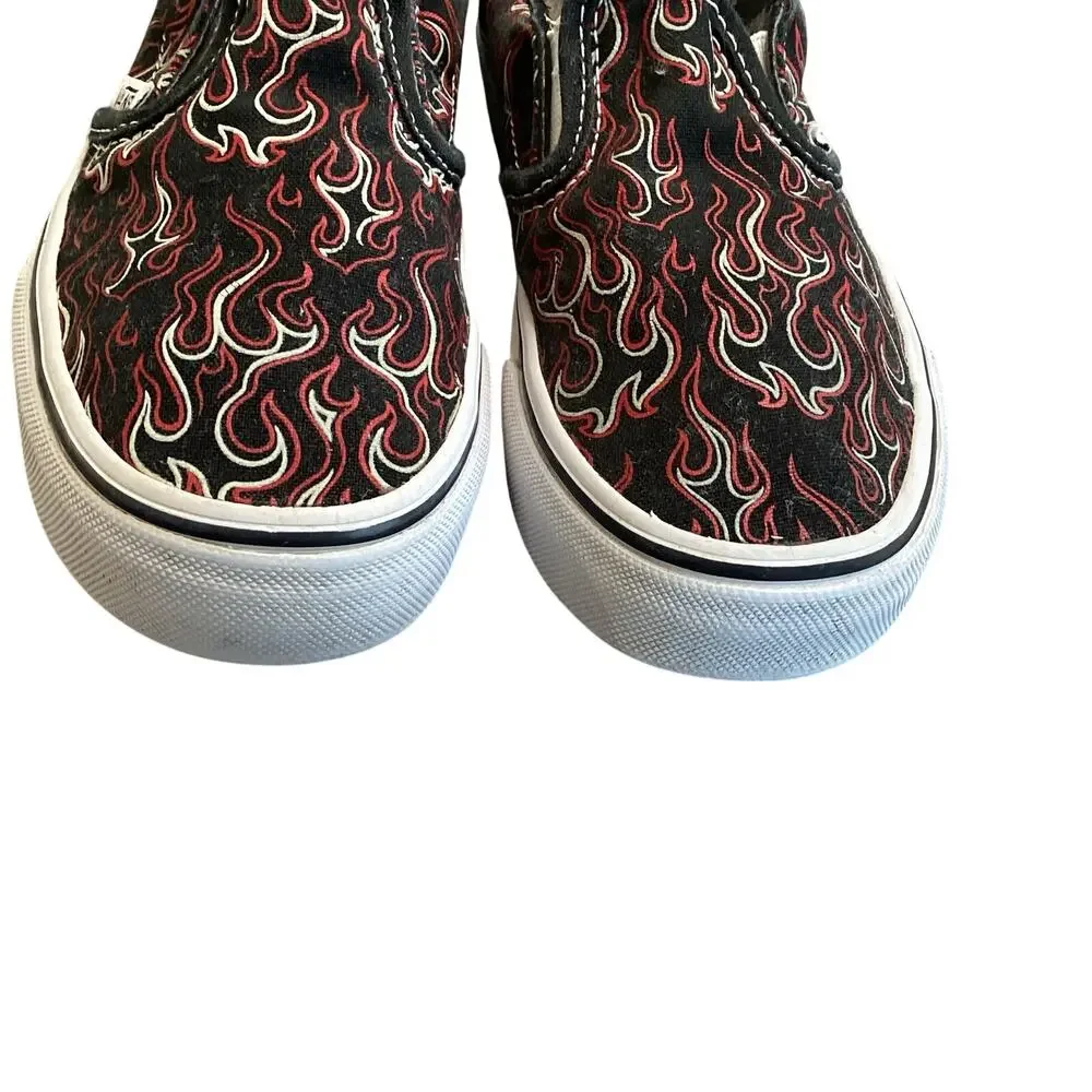 Vans Flame Slip On Sneakers Kids 13.5 🔥